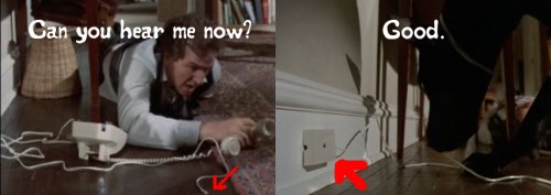 See, and you said we kept the landline 'In case of an emergency' Can you hear me now? Good.